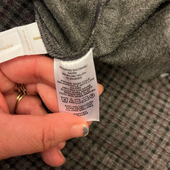 NWT Loft Kick Crop Pants In Plaid - Picture 7 of 9